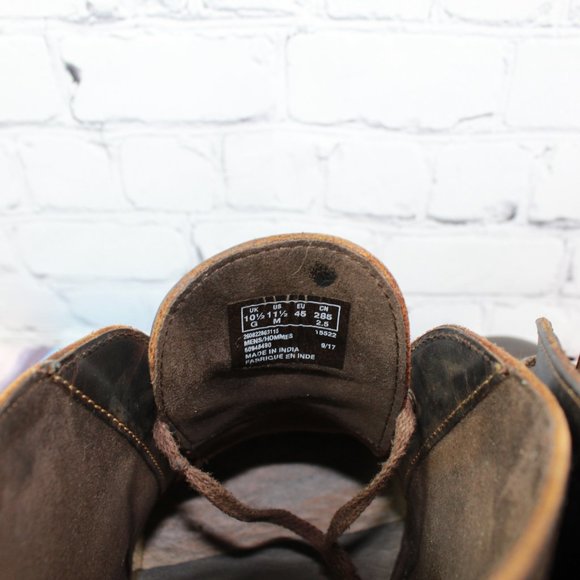 Clark's Bushacre 3 Brown Leather Chukka Lace Up Ankle Boots Size 11.5 M - Picture 7 of 9